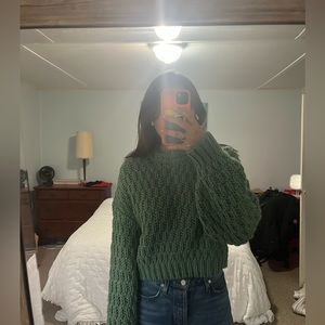 Small green knit sweater